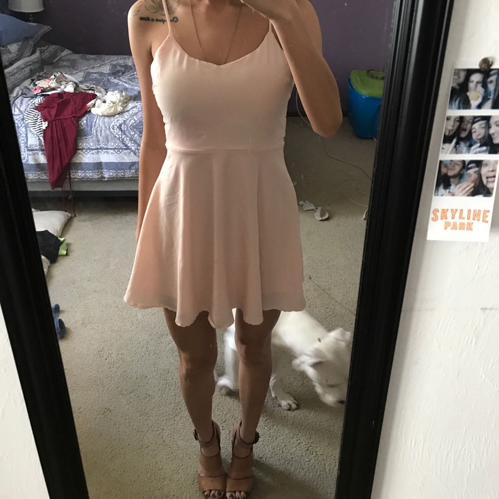 Baby pink dress